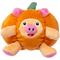 Show in main carousel: Fikas Freaky Friends Pumpkin Pig Squeaky Emotional Support Plush Dog Toy, Orange/Pink slide 1 of 7
