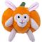 Show in main carousel: Fikas Freaky Friends Pumpkin Bunny Squeaky Emotional Support Plush Dog Toy, Orange/Grey slide 1 of 6