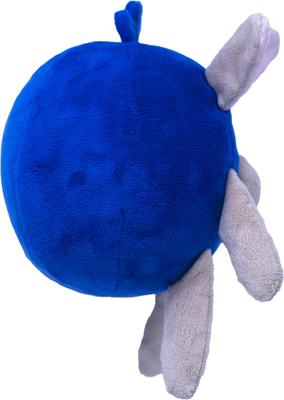 Show full view: Fikas Freaky Friends Blueberry Bunny Squeaky Emotional Support Plush Dog Toy, Blue/Grey slide 4 of 5