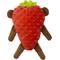Show in main carousel: Fikas Freaky Friends Strawberry Monkey Squeaky Emotional Support Plush Dog Toy, Red/Brown slide 3 of 6