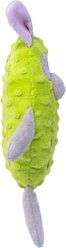 Fikas Freaky Friends Pickle Bunny Squeaky Emotional Support Plush Dog Toy, Green/Grey slide 2 of 5