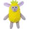 Show in main carousel: Fikas Freaky Friends Pineapple Bunny Squeaky Emotional Support Plush Dog Toy, Yellow/Grey slide 1 of 5