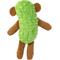 Show in main carousel: Fikas Freaky Friends Pickle Monkey Squeaky Emotional Support Plush Dog Toy, Green/Brown slide 3 of 6