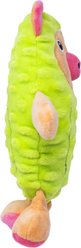 Fikas Freaky Friends Pickle Pig Squeaky Emotional Support Plush Dog Toy, Green/Pink slide 2 of 5