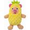 Show in main carousel: Fikas Freaky Friends Pineapple Pig Squeaky Emotional Support Plush Dog Toy, Yellow/Pink slide 1 of 7