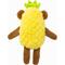 Show in main carousel: Fikas Freaky Friends Pineapple Monkey Squeaky Emotional Support Plush Dog Toy, Yellow/Brown slide 4 of 6