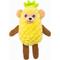 Show in main carousel: Fikas Freaky Friends Pineapple Monkey Squeaky Emotional Support Plush Dog Toy, Yellow/Brown slide 1 of 6