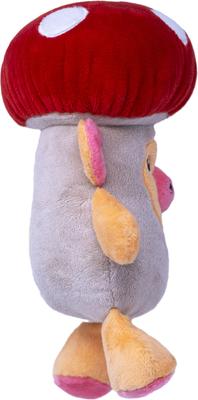 Show full view: Fikas Freaky Friends Mushroom Pig Squeaky Emotional Support Plush Dog Toy, Red/Pink/White slide 4 of 6