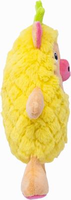 Show full view: Fikas Freaky Friends Pineapple Pig Squeaky Emotional Support Plush Dog Toy, Yellow/Pink slide 5 of 7