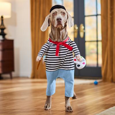 Show full view: Frisco Front Walking French Artist Dog & Cat Costume, XXX-Large slide 8 of 9