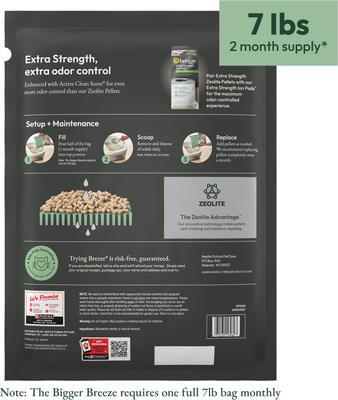 Show full view: Tidy Cats Breeze Cat Litter Enhanced Pellets Refill, 7-lb bag slide 3 of 12