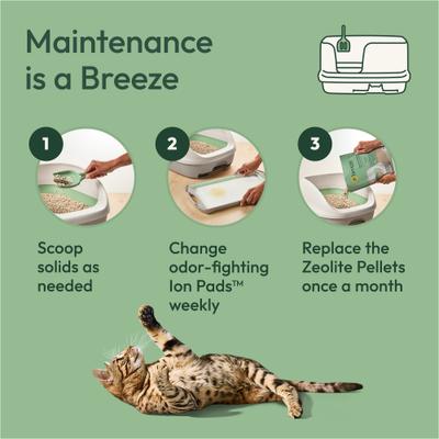 Show full view: Tidy Cats Breeze X-Large Multi-Cat Starter Kit Litter Box, Litter Pellets & Pads slide 9 of 14