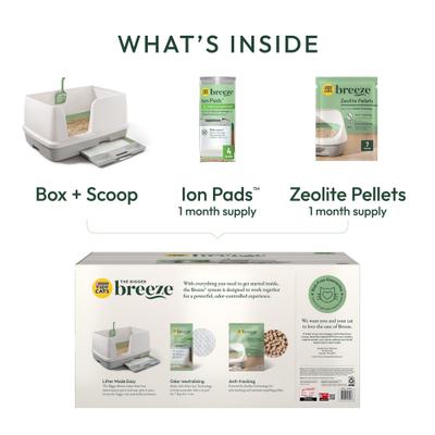 Show full view: Tidy Cats Breeze X-Large Multi-Cat Starter Kit Litter Box, Litter Pellets & Pads slide 4 of 14