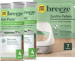 Tidy Cats Breeze Cat Pads & Litter Pellets Bundle Pack, 7.91-lb box