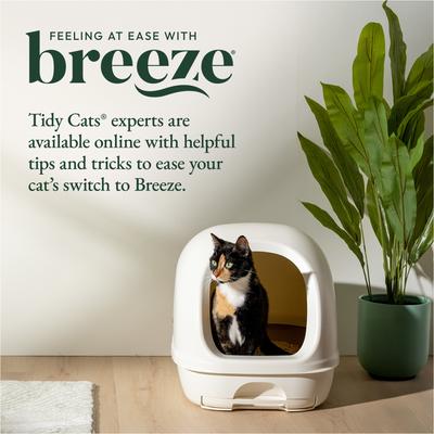 Show full view: Tidy Cats Hooded Litter Box System, Breeze Hooded System Starter Kit Litter Box, Litter Pellets & Pads slide 7 of 12