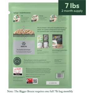 Tidy Cats Breeze Unscented Cat Litter Pellets, 7-lb bag