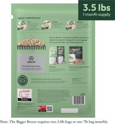 Show full view: Tidy Cats Breeze Unscented Cat Litter Pellets, 3.5-lb bag slide 4 of 13