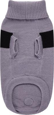 Show full view: GF Pet Catalyst Solid Dog Sweater, Grey, XXX-Large slide 3 of 7