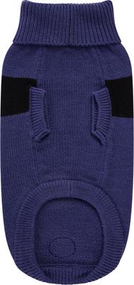 Show full view: GF Pet Catalyst Solid Dog Sweater, Blue, Medium slide 3 of 8