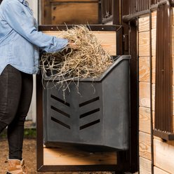 Tarter 4 Flake Poly Corner Mount Horse Hay Feeder slide 2 of 5