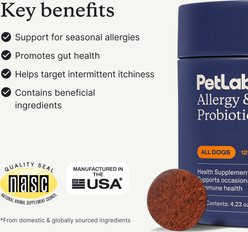 PetLab Co. Allergy & Immune Probiotic Chew Supplement for Dogs, 30 count slide 2 of 8