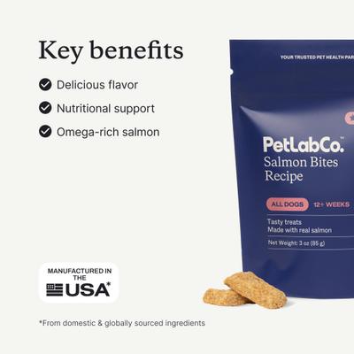 Show full view: PetLab Co. Salmon Bites Dog Treats, 3-oz bag slide 5 of 10