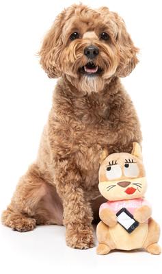 Show full view: FuzzYard #Ashleigh Squeaky Plush Dog Toy, Pink slide 5 of 7