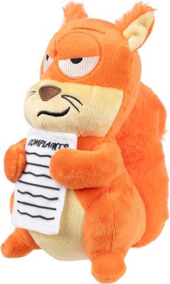 Show full view: FuzzYard Karen Squeaky Plush Dog Toy, Orange slide 2 of 5