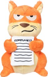 FuzzYard Karen Squeaky Plush Dog Toy, Orange