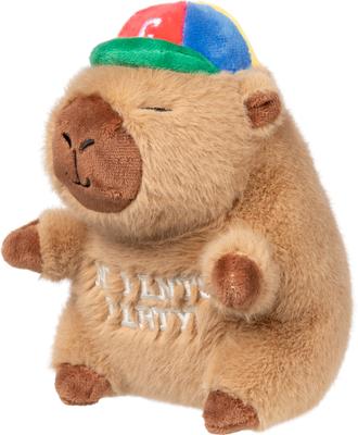 Show full view: FuzzYard CAP-YBARA Squeaky Plush Dog Toy, Brown slide 3 of 7