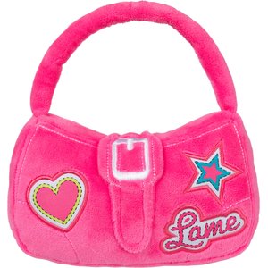 it-dogsバレリーナチュチュ　XS FUZZYARD So Fetch Handbag Squeaky Plush Dog Toy, Pink - Chewy.com