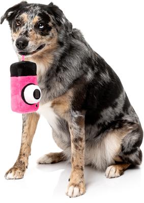 Show full view: FuzzYard Digicam Squeaky Plush Dog Toy, Pink slide 2 of 5