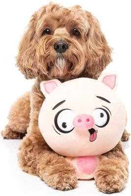 Show full view: FuzzYard Snoop Hogg Squeaky Plush Dog Toy, Pink slide 3 of 5