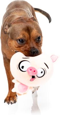 Show full view: FuzzYard Snoop Hogg Squeaky Plush Dog Toy, Pink slide 2 of 5