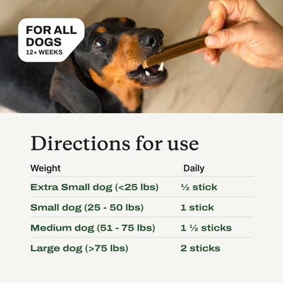 Show full view: PetLab Co. Prebiotic Dental Sticks Dog Dental Chews, 24 count slide 6 of 11