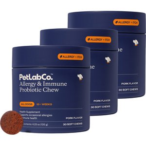 PetLab Co. Allergy & Immune Probiotic Chew Supplement for Dogs, 30 count