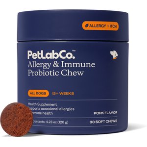 PetLab Co. Allergy & Immune Probiotic Chew Supplement for Dogs, 30 count