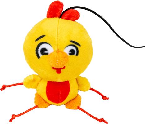 Show full view: FuzzYard Hen Diesel Plush Cat Toy with Catnip, Yellow slide 4 of 4