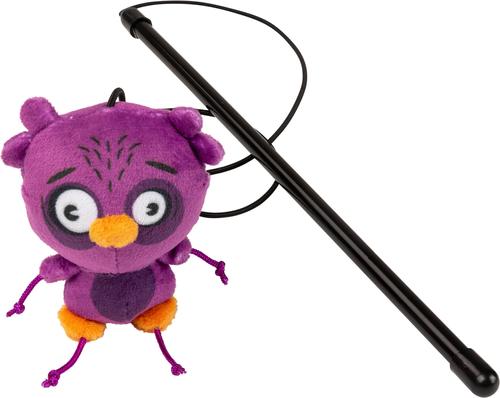 Show full view: FuzzYard Hoo-Dini Plush Cat Toy with Catnip, Purple slide 2 of 3