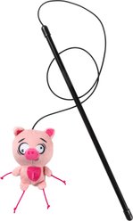 FuzzYard Snoop Hogg Plush Cat Toy with Catnip, Pink