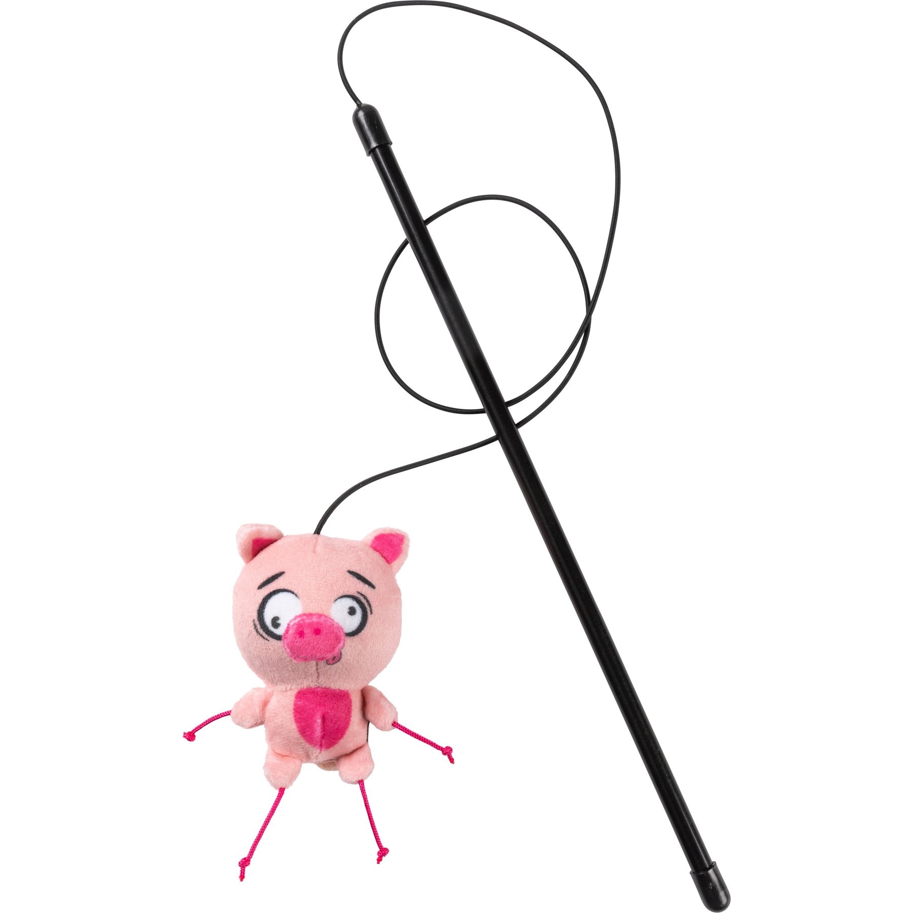 FuzzYard Snoop Hogg Plush Cat Toy with Catnip, Pink
