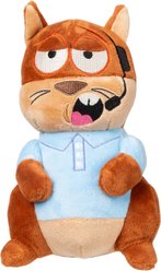 FuzzYard Telemarketer Tom Squeaky Plush Dog Toy, Blue