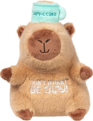 FuzzYard CAPY-CCINO Squeaky Plush Dog Toy, Brown