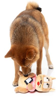 Show full view: FuzzYard #Ashleigh Squeaky Plush Dog Toy, Pink slide 6 of 7