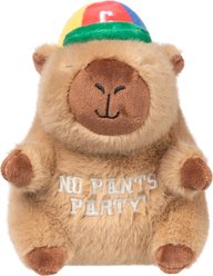 FuzzYard CAP-YBARA Squeaky Plush Dog Toy, Brown
