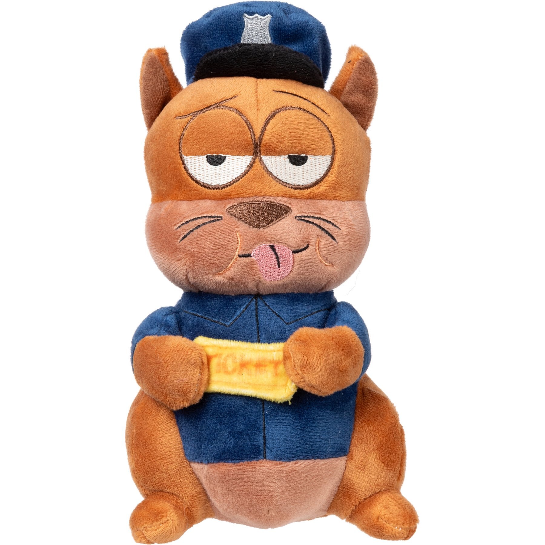 FuzzYard Curbside Carl Squeaky Plush Dog Toy, Blue