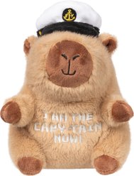 FuzzYard CAPY-TAIN Squeaky Plush Dog Toy, Brown