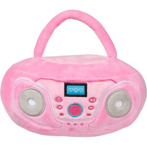 FUZZYARD Portable Cd Player Squeaky Plush Dog Toy, Pink - Chewy.com