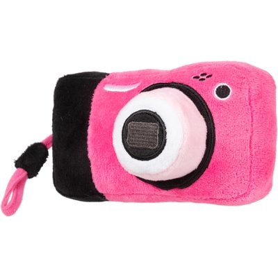 FuzzYard FuzzYard Digicam Squeaky Plush Dog Toy, Pink