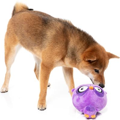 Show full view: FuzzYard Hoo-Dini Squeaky Plush Dog Toy, Purple slide 4 of 5